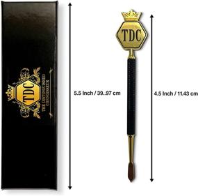 img 3 attached to The Distinguished Connoisseur Black and Gold Wax Carving Tool - 4.5 Inch - Stainless Steel Custom TDC Logo for Wax Sculpting + Custom Carrying Case