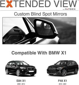 img 4 attached to 🔍 Extended View Blind Spot Mirrors for BMW X1 F48 Models - Enhance Safety and Visibility