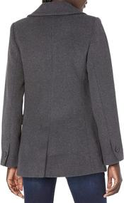 img 3 attached to Lark Ro Breasted Peacoat Charcoal Women's Clothing in Coats, Jackets & Vests