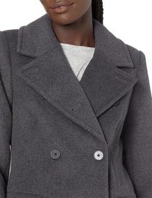 img 2 attached to Lark Ro Breasted Peacoat Charcoal Women's Clothing in Coats, Jackets & Vests