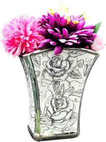 img 1 attached to White Ceramic Flower Vase Decorative