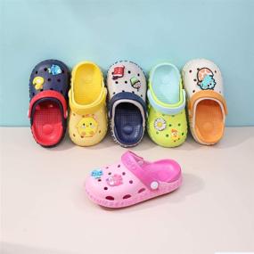 img 3 attached to Sawimlgy US Toddler Kids Garden Clogs: Cute Cartoon Slipper Sandals for Comfortable Water Play