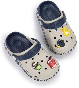 img 1 attached to Sawimlgy US Toddler Kids Garden Clogs: Cute Cartoon Slipper Sandals for Comfortable Water Play