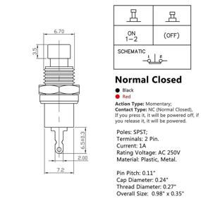 img 2 attached to Clyxgs Momentary Push Button Switch: Industrial Electrical Efficiency at Your Fingertips