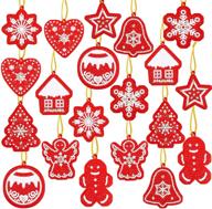 🎄 набор из 20 самодельных новогодних бриллиантовых кей-чейн тегов - подвески для рукоделия на зимнюю тематику для украшения семьи логотип