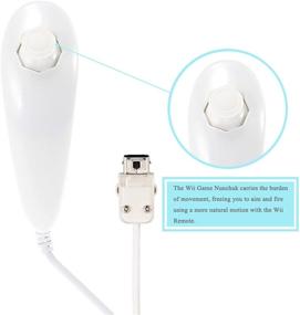 img 2 attached to 🎮 JINHEZO Wii Nunchuck Controller – 2 Pack for Nintendo Wii Video Game – White Controllers