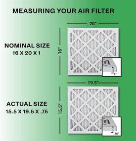 img 3 attached to Повысьте качество воздуха и эффективность с помощью фильтров для печей FilterBuy 16X20X1 для HVAC фильтрации