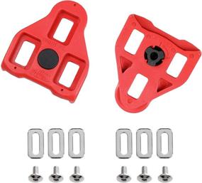 img 1 attached to CyclingDeal Peloton Look Delta Compatible Bike Cleats (9°) - Indoor & Road Bicycle Cleat Set - Fully Identical or Compatible with Peloton Indoor Bike Pedals and Shoes