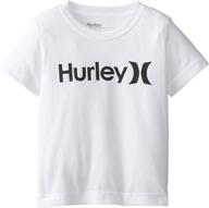 универсальная и удобная: футболка рубашки для мальчиков hurley boys' short sleeve one and only логотип