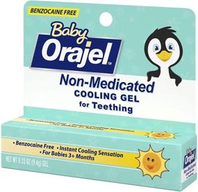 img 1 attached to 👶 Orajel Non-Medicated Cooling Teething Gel: Soothe Your Baby's Gums with the Daytime Formula