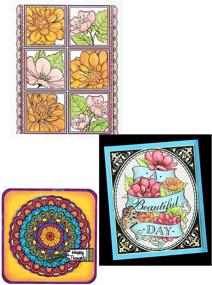 img 2 attached to Paper Wishes: Adult Coloring Books Collection - Unlock Your Creativity Anywhere - Inspiring Original Designs for At Home or On-the-Go Coloring