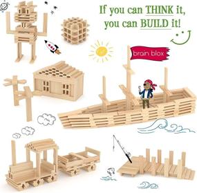 img 2 attached to Enhance Brain Development: Brain Blox Wooden Building Blocks Building Toys