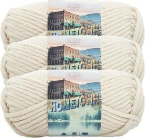 img 1 attached to 🧶 Lion Brand Yarn 135-098P, 3 Pack of Houston Cream Yarn