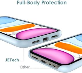 img 2 attached to 📱 JETech Silicone Case for iPhone 11 (2019) 6.1-Inch, Silky-Smooth Texture Full-Body Protective Case, Shockproof Cover with Microfiber Lining (Blue)