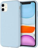 📱 jetech silicone case for iphone 11 (2019) 6.1-inch, silky-smooth texture full-body protective case, shockproof cover with microfiber lining (blue) logo