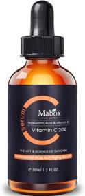 img 3 attached to Mabox Vitamin C Serum with Hyaluronic Acid and Vitamin E - Organic Anti-Wrinkle Face Serum for Youthful Skin - 30ml