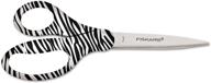 🔪 fiskars 1535821002 8" designer zebra scissors | recycled handles | fsk1535821002 logo