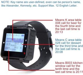 img 3 attached to 📟 Retekess T128 Restaurant Pager System: Wireless Calling Solution with 5 Watch Receivers and 5-Key Call Button for Restaurants, Kitchens, Clinics, and Factories