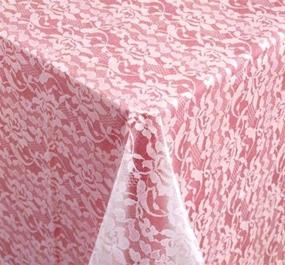 img 2 attached to 🎀 Lace Design Plastic Table Cover by Creative Converting: Enhance your Event with Style