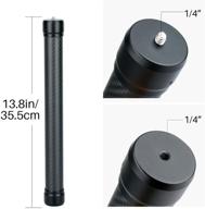 🎥 high-quality carbon fiber extension monopod pole stick rod for romin sc 2, dji ronin s, ronin sc, moza zhiyun crane 2, crane m2, crane 3, and feiyutech gimbal: 1/4'' compatible logo