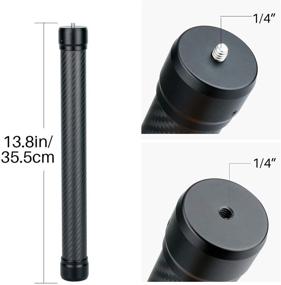 img 4 attached to 🎥 High-Quality Carbon Fiber Extension Monopod Pole Stick Rod for ROMIN SC 2, DJI Ronin S, Ronin SC, Moza Zhiyun Crane 2, Crane M2, Crane 3, and FeiyuTech Gimbal: 1/4'' Compatible