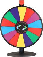 🎡 discover fun with winspin 18" tabletop editable color prize wheel: 14 slot spinning game, steel base, dry erase. perfect for trade shows & carnivals! логотип