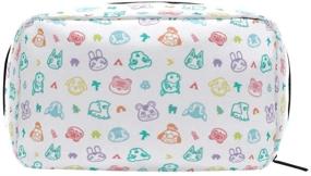 img 3 attached to 👜 Travel-friendly Animal Crossing Cosmetic Bag: Portable and Stylish Pouch with Zipper for Makeup, Pencils & Wallet - Animal Crossing Pattern 005