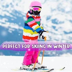 img 1 attached to Венсвелл Балаклава для сноубординга: Ветрозащитный аксессуар для девочек на холодную погоду.