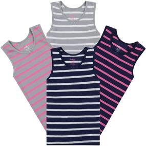 img 4 attached to Buyless Fashion Girls Undershirts Cotton Girls' Clothing and Tops, Tees & Blouses