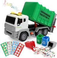 garbage friction powered recycling loader vehicles logo