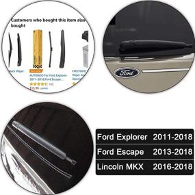 img 2 attached to 🚗 Замена задней стеклоочистительной щетки 11 дюймов для Ford Explorer 2011-2018, Escape 2013-2018, Lincoln MKX 2016-2018 - Оригинальное качество OE, непосредственно от завода (OE: BB5Z17526C)