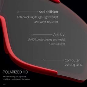 img 2 attached to CoolChange Polarized UV400 Lightweight Cycling Sunglasses for Men and Women - Ideal for Biking, Driving, and Baseball