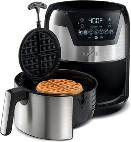 img 4 attached to Gourmia GAFW598 2-in-1 - 5-Quart Digital Air Fryer with Waffle Maker