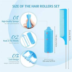 img 3 attached to Rollers Sleeping Flexible Styling Stainless Hair Care and Styling Tools & Appliances