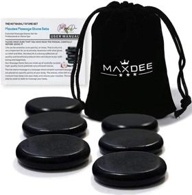 img 4 attached to 🔥 Maxdee Essential Hot Stones for Massage - 6 Medium Hot Stones Massage Kit, Hot Rocks for Professional or Home Spa, including Foot Heater, Relaxing and Healing, Pain Relief, 2.4" - SEO-optimized Massage Stones