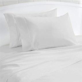 img 3 attached to Premium 2-Pack Pillow Cases - 1000 Thread Count Egyptian Cotton Long Staple Pillowcase Set, Resilient & Silky Smooth Pillow Covers, Resistant to Shrinkage & Pilling, Exquisite Hotel-Grade Bedding (Standard Size, White)