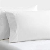 premium 2-pack pillow cases - 1000 thread count egyptian cotton long staple pillowcase set, resilient & silky smooth pillow covers, resistant to shrinkage & pilling, exquisite hotel-grade bedding (standard size, white) logo