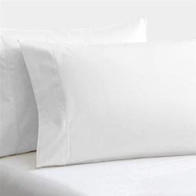 img 4 attached to Premium 2-Pack Pillow Cases - 1000 Thread Count Egyptian Cotton Long Staple Pillowcase Set, Resilient & Silky Smooth Pillow Covers, Resistant to Shrinkage & Pilling, Exquisite Hotel-Grade Bedding (Standard Size, White)