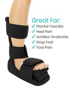 img 2 attached to 🌱 Plantar Fasciitis Night Splint with Spike Ball - Soft Leg Brace Support, Orthopedic Sleeping Immobilizer Stretch Boot | Size: M - Men's: 5.5 - 8, Women's: 7 - 9.5