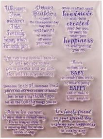 img 4 attached to 🎉 Express Gratitude and Celebrate with "Happy Birthday Someone Special" Clear Rubber Stamps for Card Making and Scrapbooking - Perfect for Birthday, Valentine's Day, and More! (T1598)