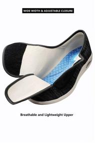 img 2 attached to Revitalize and Comfort Your Feet with DENACARE Adjustable Lightweight Fasciitis Arthritis Men's Shoes