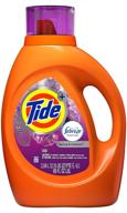 tide plus febreze freshness spring & renewal he 🌸 turbo clean liquid laundry detergent - 69 fl oz (44 loads) logo