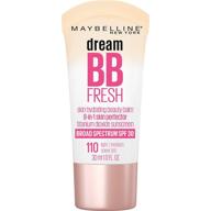 💧 maybelline dream fresh hydrating bb cream, 8-in-1 skin perfecting beauty balm spf 30, sheer tint coverage, oil-free, light/medium, 1 fl oz logo