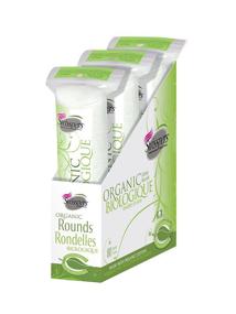 img 4 attached to 🌱 Swisspers Organic Cotton Rounds - 100% Natural, 80-Count per Pack, Set of 3 Packs (240 Total Rounds)