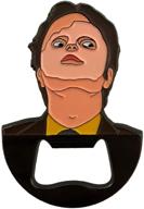 optimized co. dwight schrute bottle opener - dwight schrute mask beer opener logo