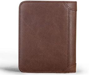 img 2 attached to 🐄 Genuine Cowhide Leather Bifold Men's Accessories with Ample Capacity