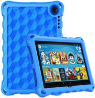 🔵 dihines kid-proof case for fire hd 8 tablet (10th gen, 2020 release) – blue" logo