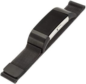 img 4 attached to 🕶️ Black Designer Stainless Steel Mesh Fitbit Charge 2 Band by WITHit – Secure, Adjustable Fitbit Watch Band Replacement with Magnetic Closure, Fits Most Wrists, Sweat-Resistant Accessories