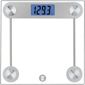 img 4 attached to 📊 Conair WW Scales Digital Glass Bathroom Scale - Sleek Silver Design, Accurate Measurements up to 400 Lb