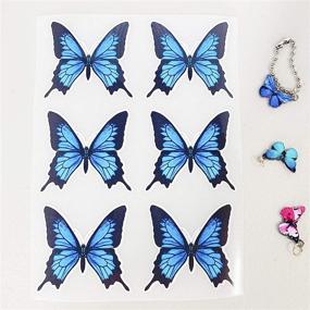 img 2 attached to 🦋 Lemonadeus Butterfly Decal Patches for Custom Nike Air Force 1/Vans/Stickers Kit - DIY Hand Painted Sneaker Idea Set of 6 - Blue Swallowtail Design Your Own Shoes